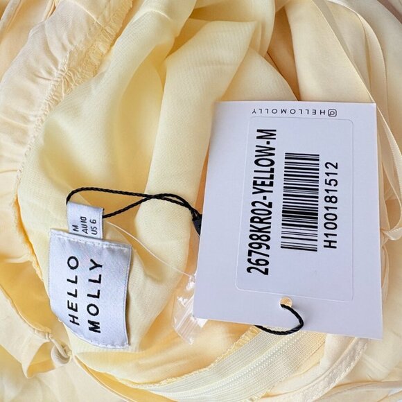 Hello Molly Secret Spot Dress NWT Yellow Size Medium / 6 - Picture 8 of 9